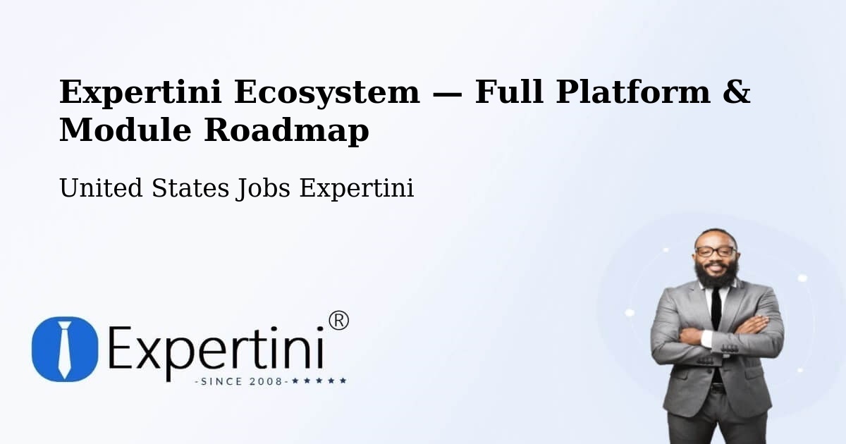Expertini Ecosystem — Full Platform & Module Roadmap – Cameron
